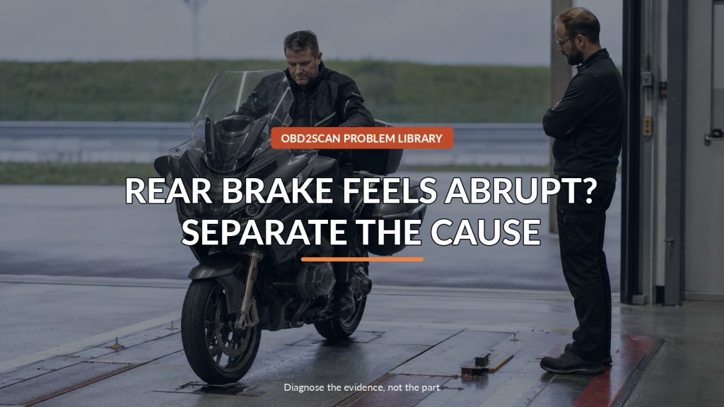 Harley Touring Feels Abrupt on the Rear Brake? Separate Linked-Brake Calibration From a Fault