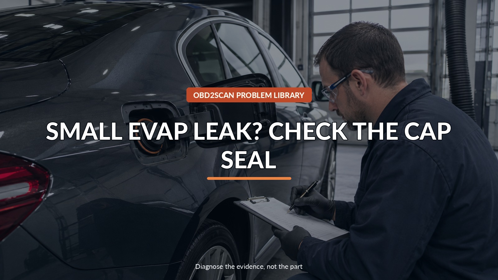 Small Evap Leak? Check The Cap Seal — conceptual diagnostic scene