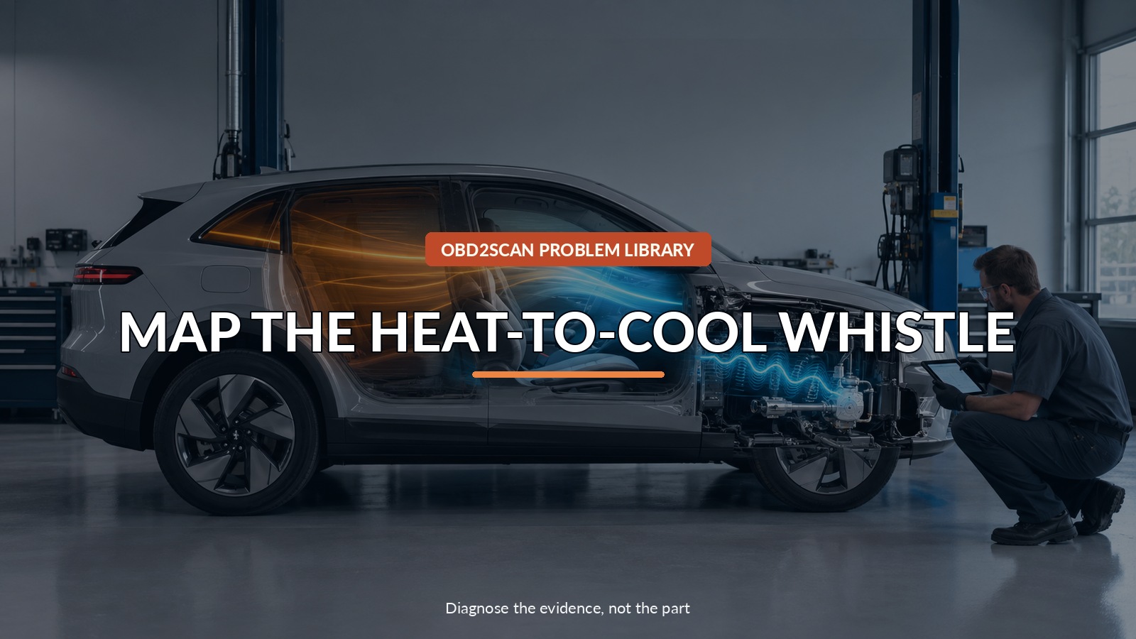 Map The Heat-To-Cool Whistle — conceptual diagnostic scene