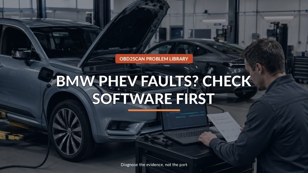 BMW PHEV BA0023 or BA0008 With No Charging Complaint? Check Software Before the CCU