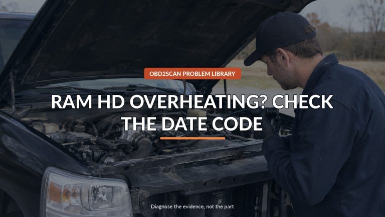 Ram Hd Overheating? Check The Date Code — conceptual diagnostic scene