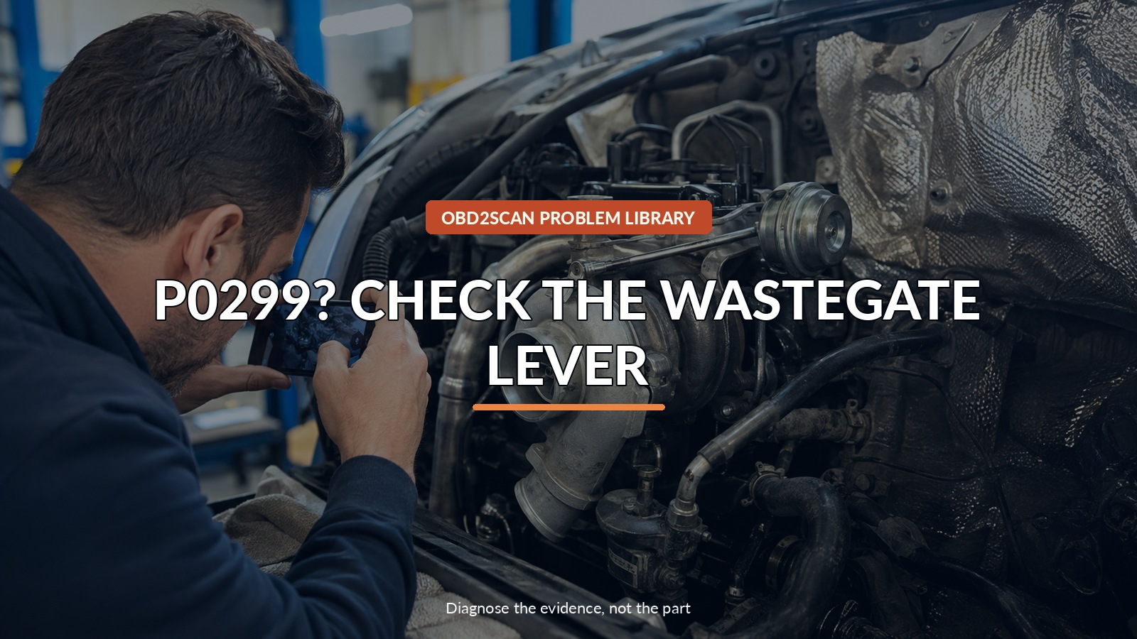 P0299? Check The Wastegate Lever — conceptual diagnostic scene