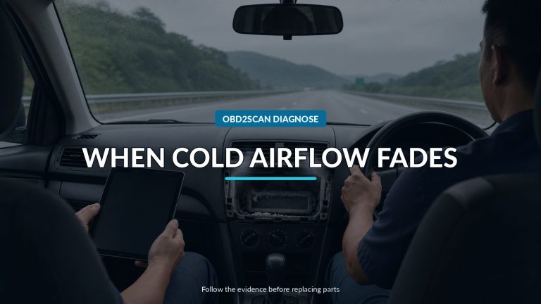 When Cold Airflow Fades — conceptual diagnostic scene