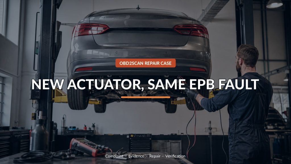 Audi A6 Parking Brake Fails Intermittently: Why a New Actuator Did Not Fix It