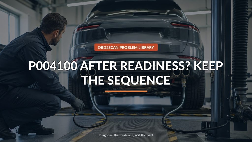 Bentley Bentayga P004100 After a Readiness Test? Run the Two Routines Back-to-Back