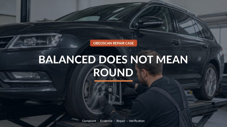 Balanced Does Not Mean Round — conceptual diagnostic scene