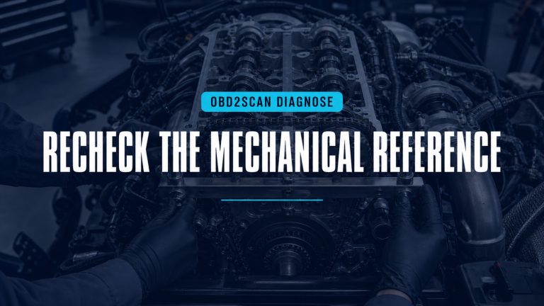Recheck The Mechanical Reference — conceptual diagnostic scene