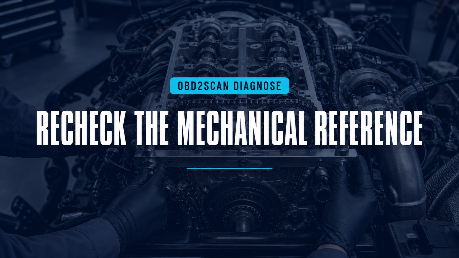 Recheck The Mechanical Reference — conceptual diagnostic scene