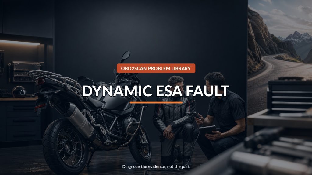 BMW R 1250 GS Dynamic ESA Adjustment Fault: What the Warning Does and Does Not Prove