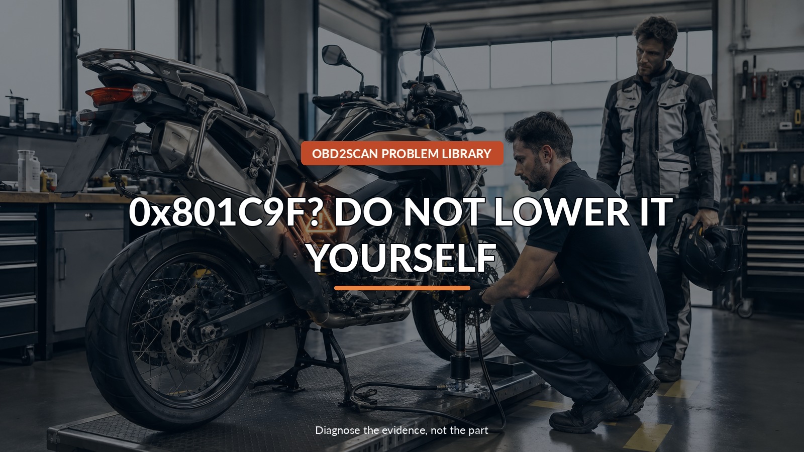 0X801C9F? Do Not Lower It Yourself — conceptual diagnostic scene
