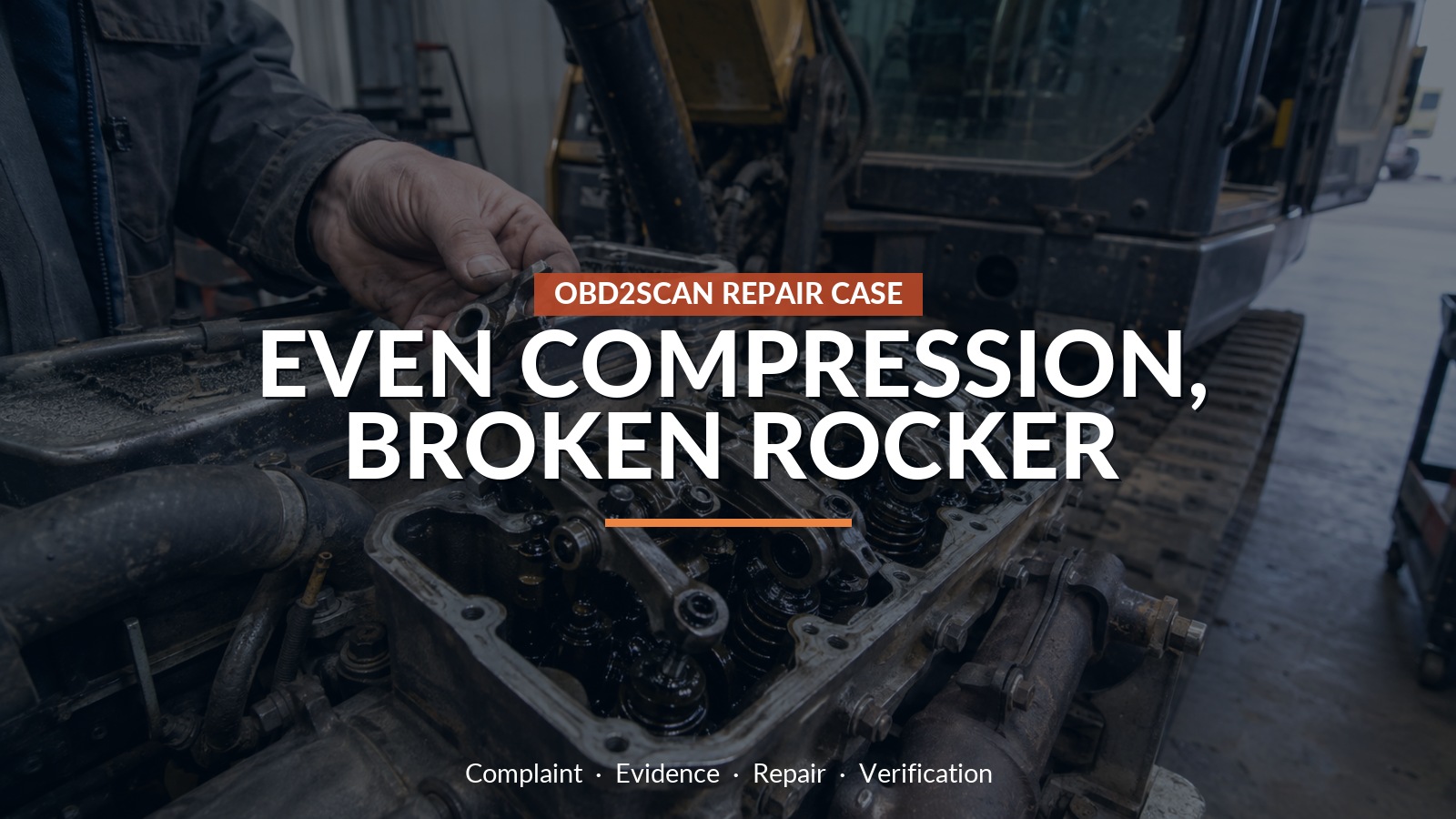 Even Compression, Broken Rocker — conceptual repair scene