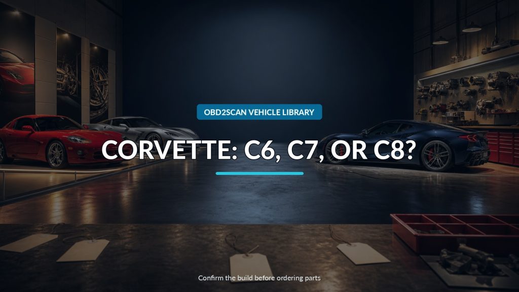 Chevrolet Corvette C6, C7, or C8? Identify the Generation and Configuration