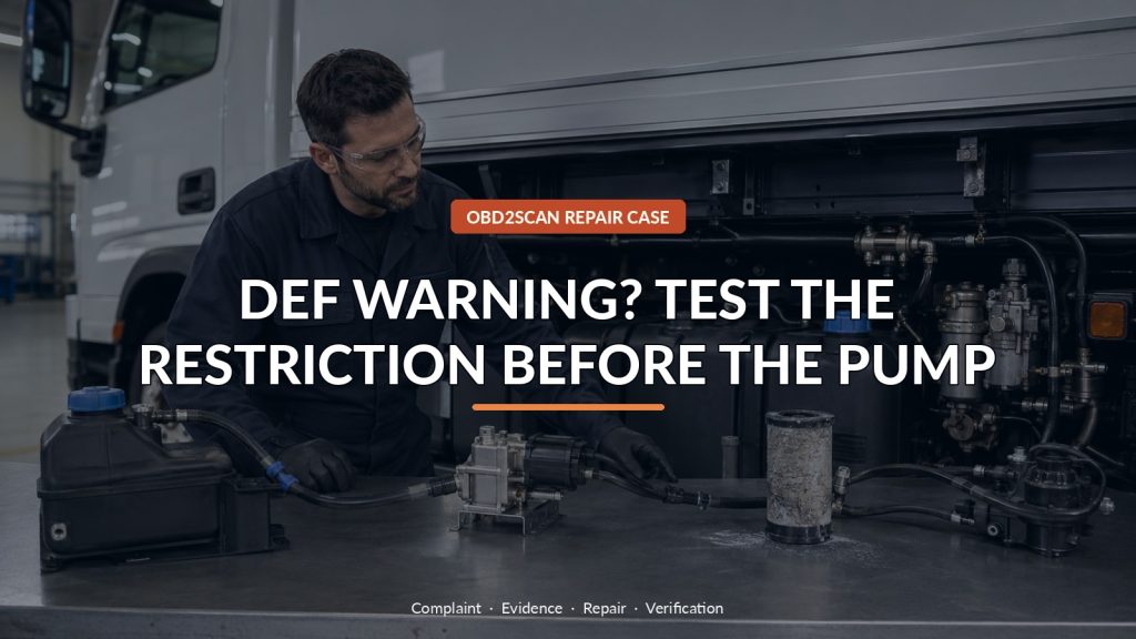 DAF CF DEF Warnings Did Not Need a New Pump: The Filter Was Restricting Flow