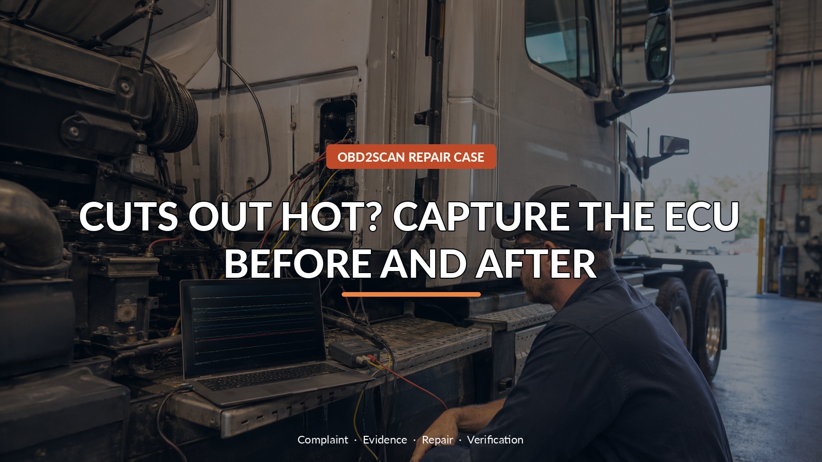 Cuts Out Hot? Capture The Ecu Before And After — conceptual diagnostic scene