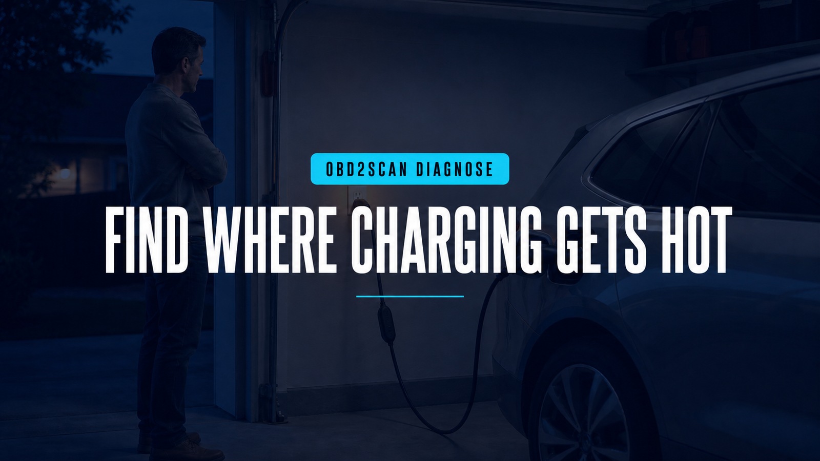 Find Where Charging Gets Hot — conceptual diagnostic scene
