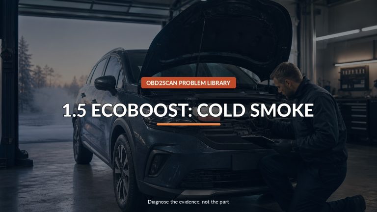 1.5 Ecoboost: Cold Smoke — conceptual diagnostic scene
