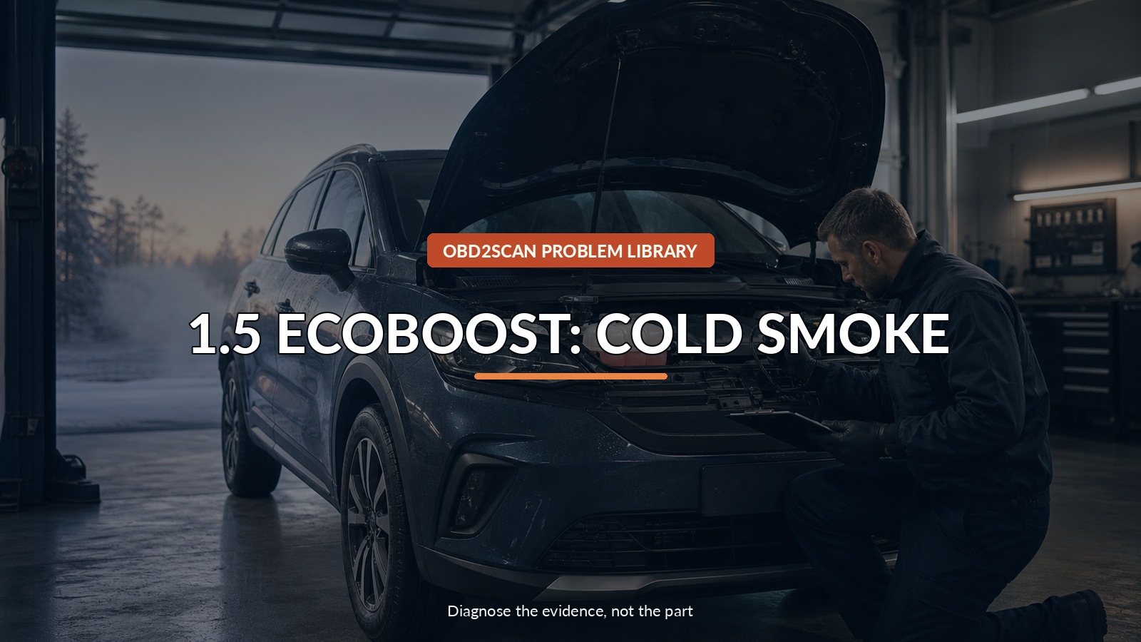 1.5 Ecoboost: Cold Smoke — conceptual diagnostic scene