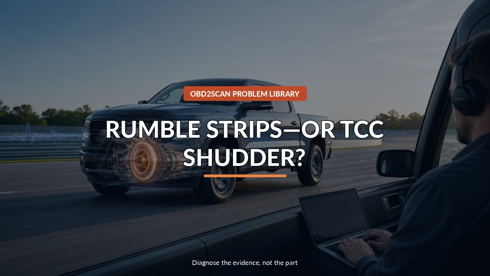 Rumble Strips—Or Tcc Shudder? — conceptual diagnostic scene