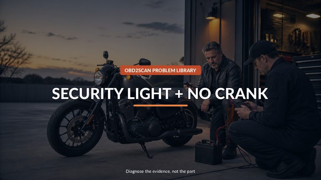 Harley Security Light and No Crank: Read the Lamp Pattern Before Blaming the Fob