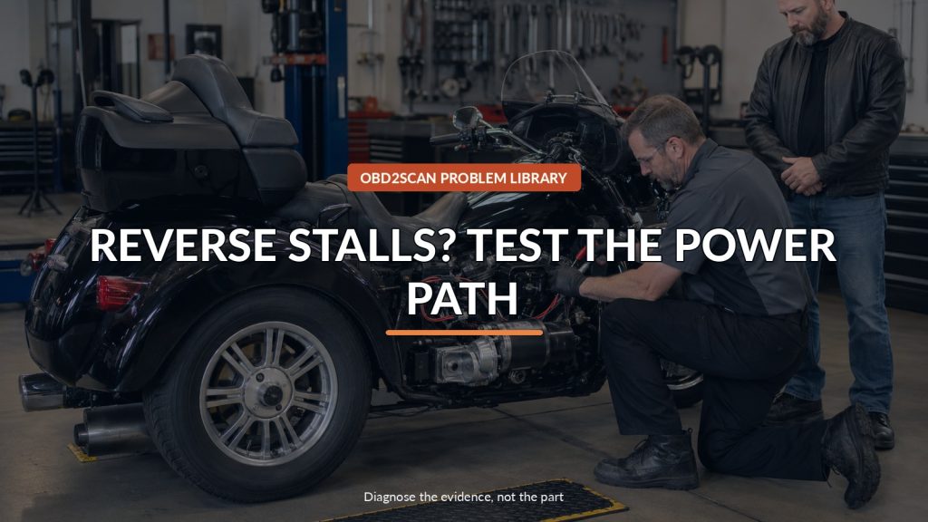 Harley Trike Reverse Motor Stalls or Spins Slowly? Test Voltage Drop Before Replacing It