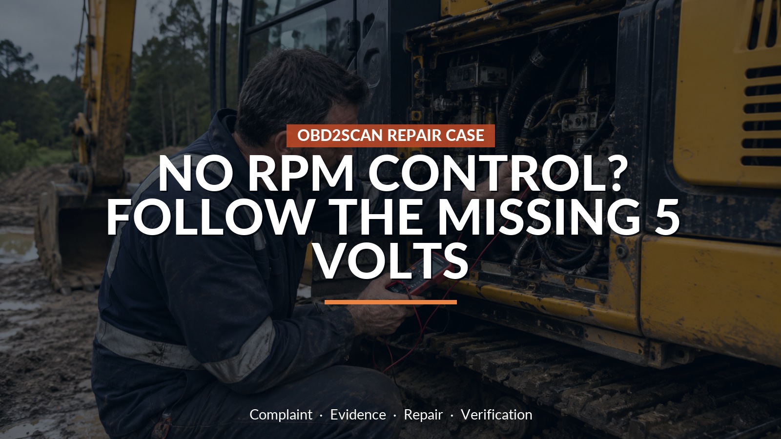 No Rpm Control? Follow The Missing 5 Volts — conceptual repair scene