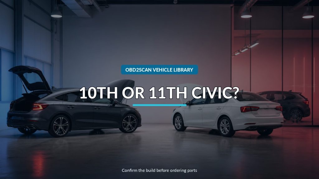 10th- vs. 11th-Generation Honda Civic: Identify the Body and Engine First