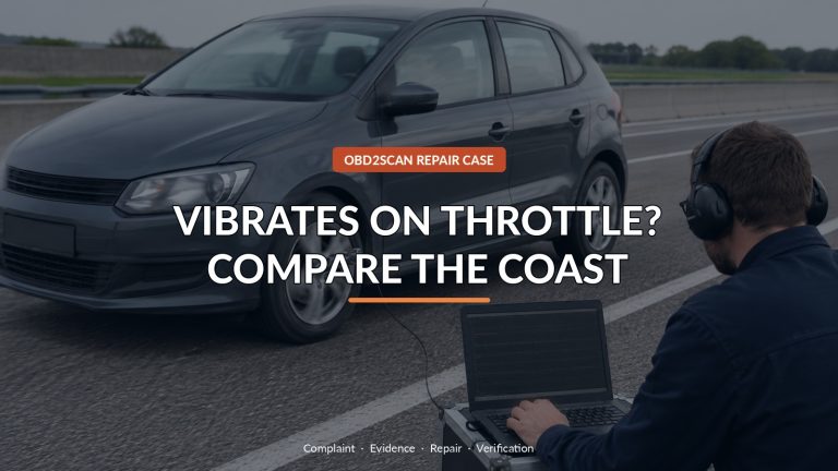 Vibrates On Throttle? Compare The Coast — conceptual diagnostic scene