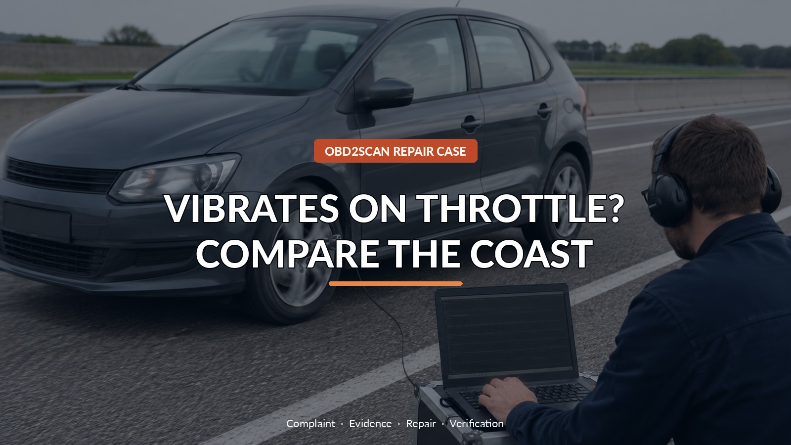Vibrates On Throttle? Compare The Coast — conceptual diagnostic scene