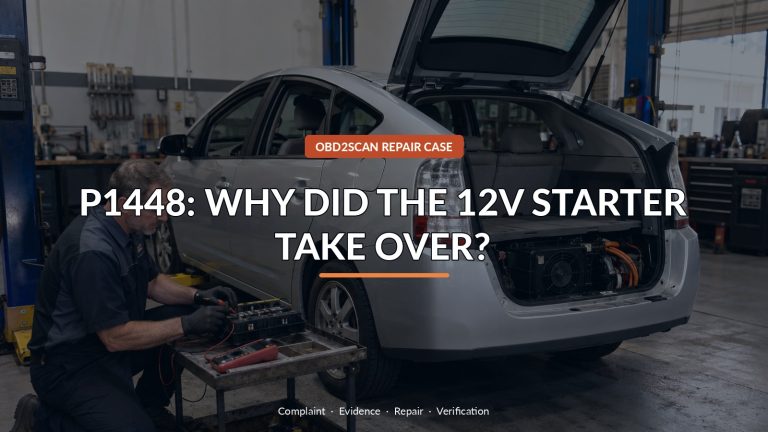 P1448: Why Did The 12V Starter Take Over? — conceptual diagnostic scene