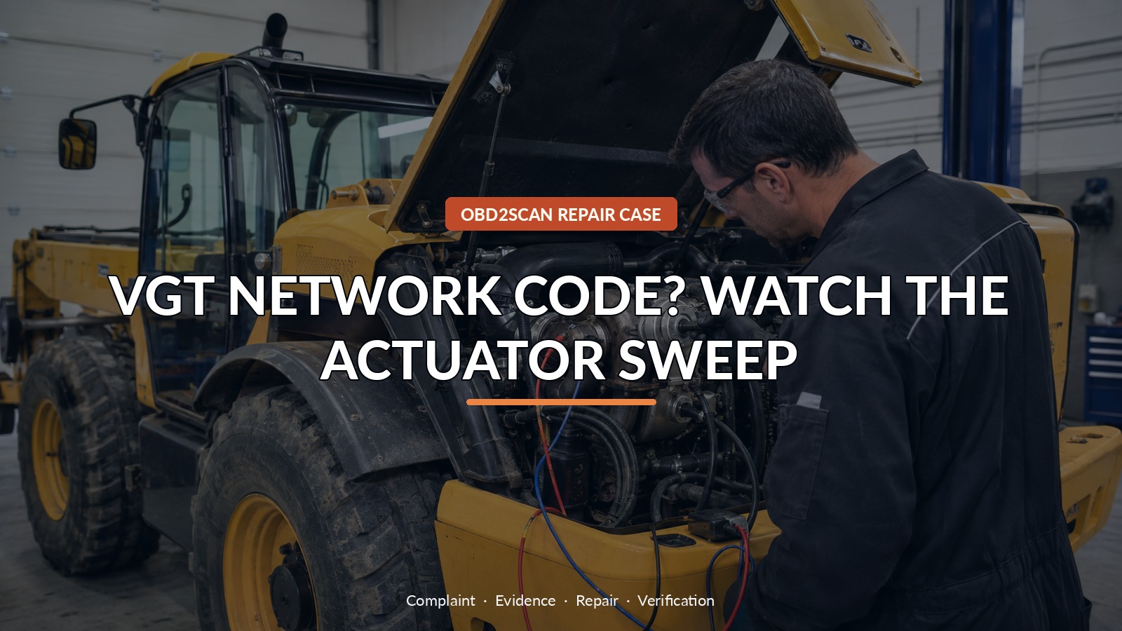 Vgt Network Code? Watch The Actuator Sweep — conceptual diagnostic scene