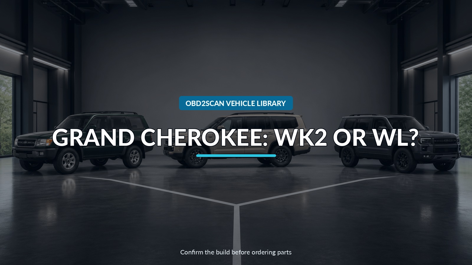 Grand Cherokee: Wk2 Or Wl? — conceptual vehicle identity-verification scene