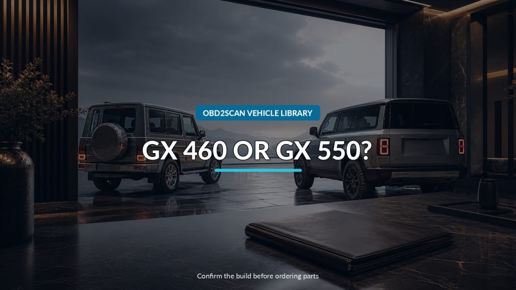 Lexus GX 460 vs. GX 550: Confirm the Generation Before Service