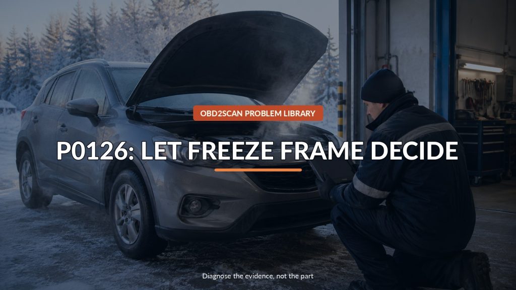 Mazda P0126 With Slow Warm-Up? Freeze Frame Decides Whether the TSB Opens