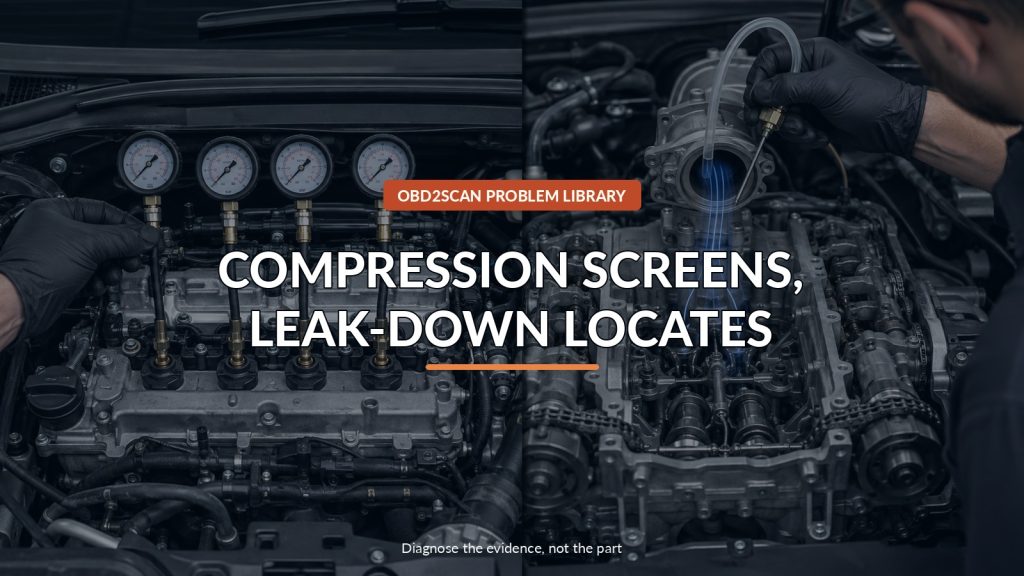 Mercedes M260/M264 Runs Rough? Compression Screens; Leak-Down Locates