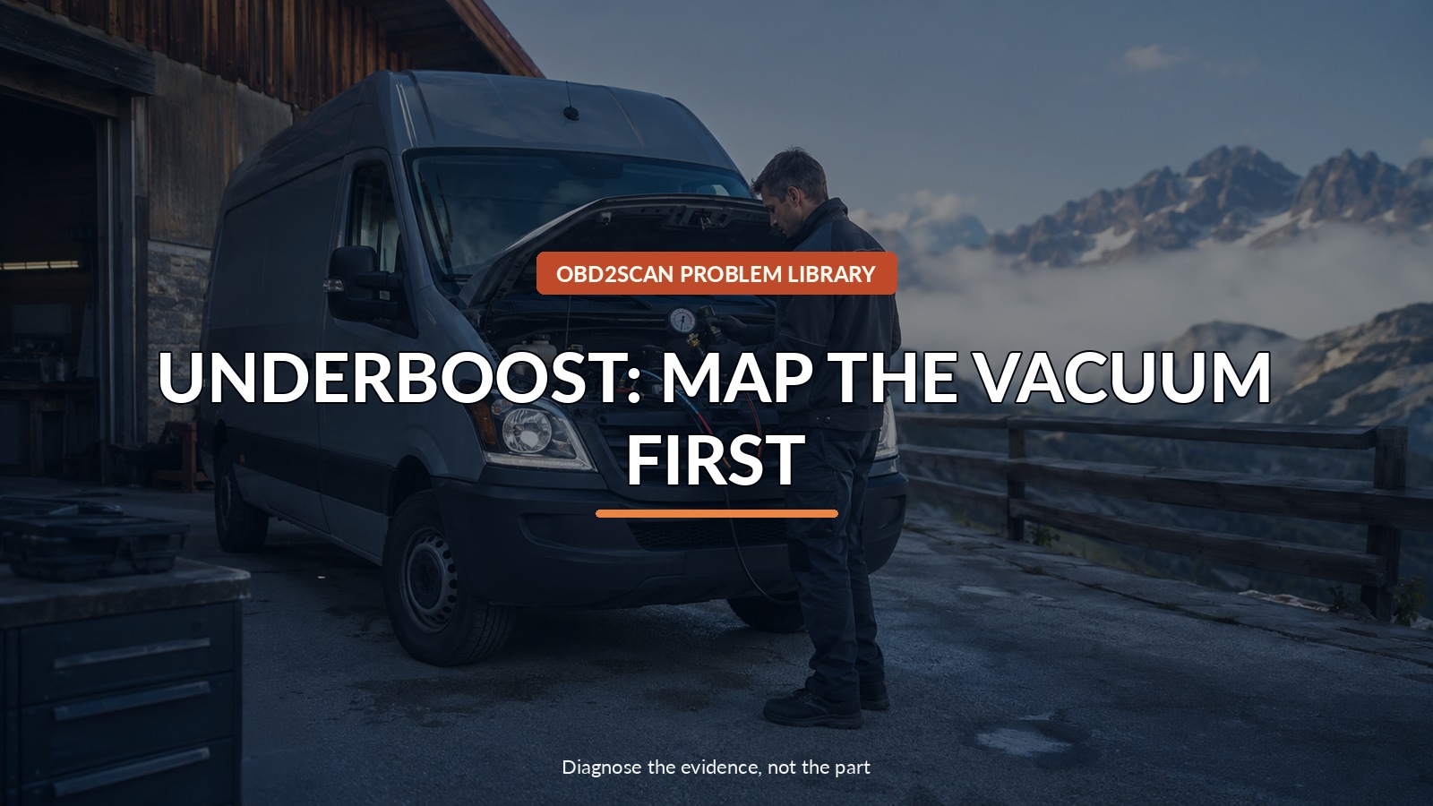 Underboost: Map The Vacuum First — conceptual diagnostic scene