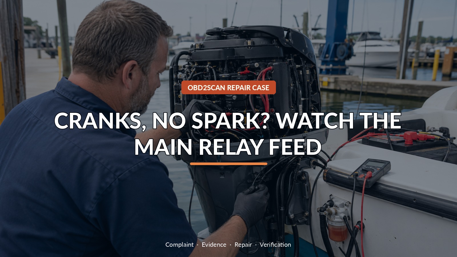 Cranks, No Spark? Watch The Main Relay Feed — conceptual diagnostic scene