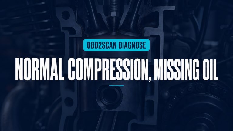 Normal Compression, Missing Oil — conceptual diagnostic scene