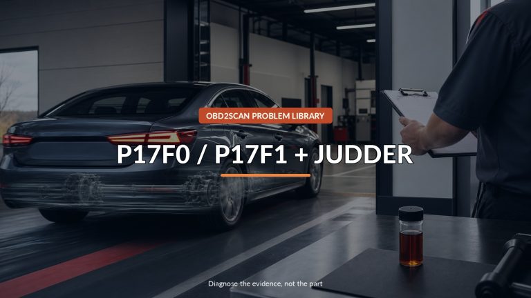 P17F0 / P17F1 + Judder — conceptual diagnostic scene