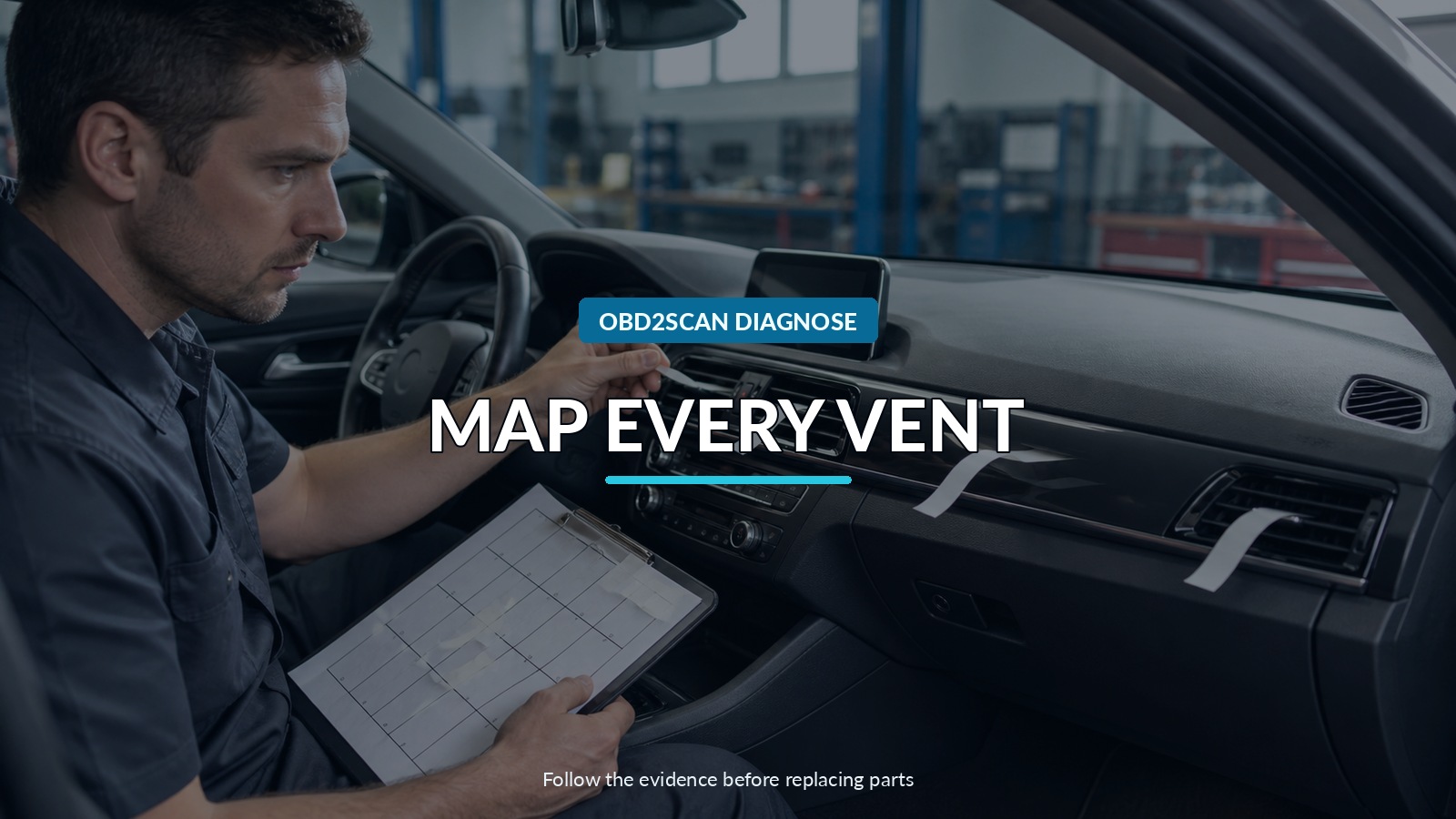 Map Every Vent — conceptual diagnostic scene