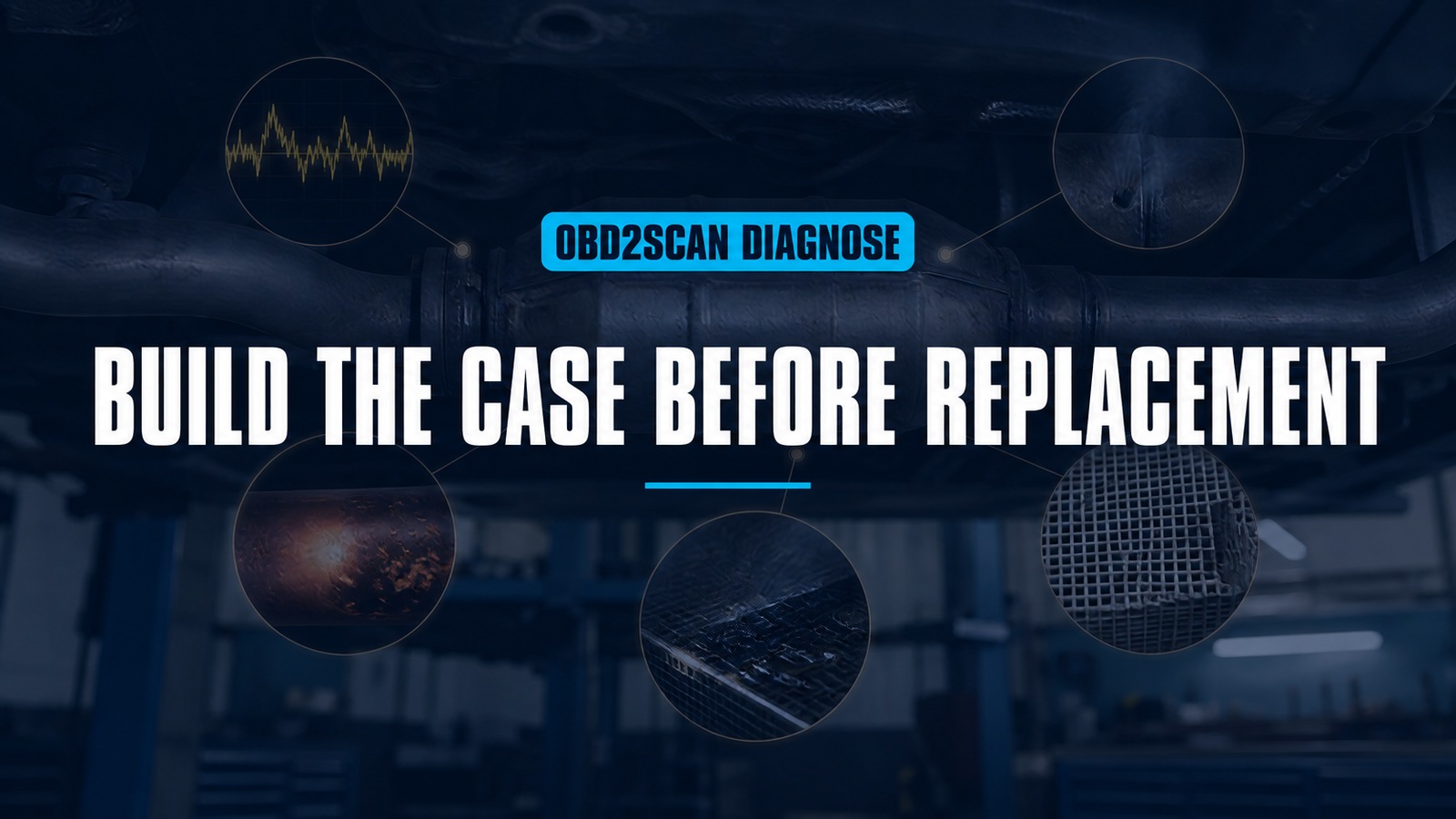 Build The Case Before Replacement — conceptual diagnostic scene