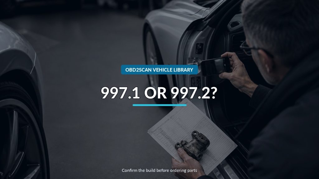 Porsche 911 997.1 vs. 997.2: Identify the Car Before Ordering Parts