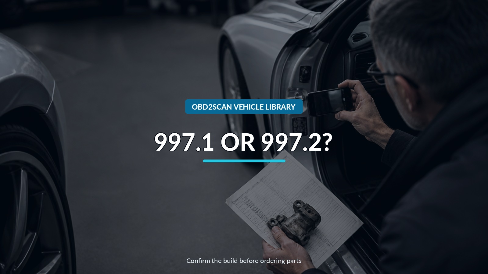 997.1 Or 997.2? — conceptual vehicle identity-verification scene