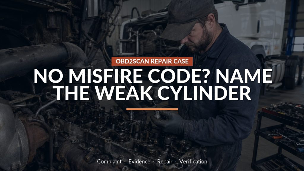 Renault C460 Misfire With No Codes: Cylinder 3 Was Losing Compression Through an Exhaust Valve