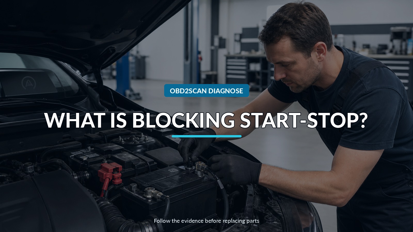 What Is Blocking Start-Stop? — conceptual diagnostic scene