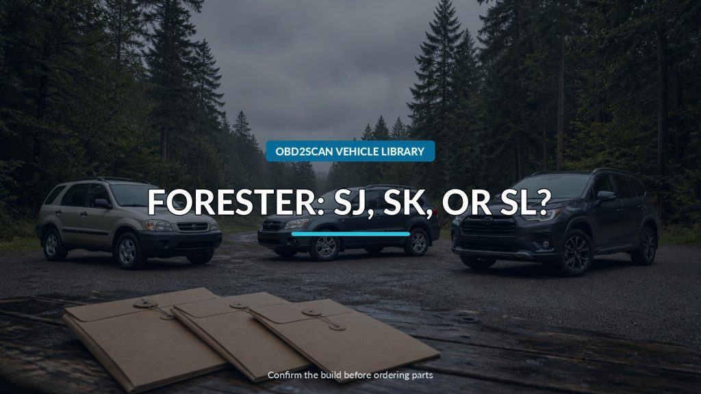Subaru Forester SJ, SK, or SL? Identify the 2014-2025+ Generation