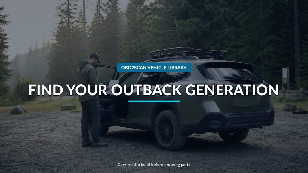 Which Subaru Outback Generation? 2010-2014, 2015-2019, 2020-2025, or 2026+