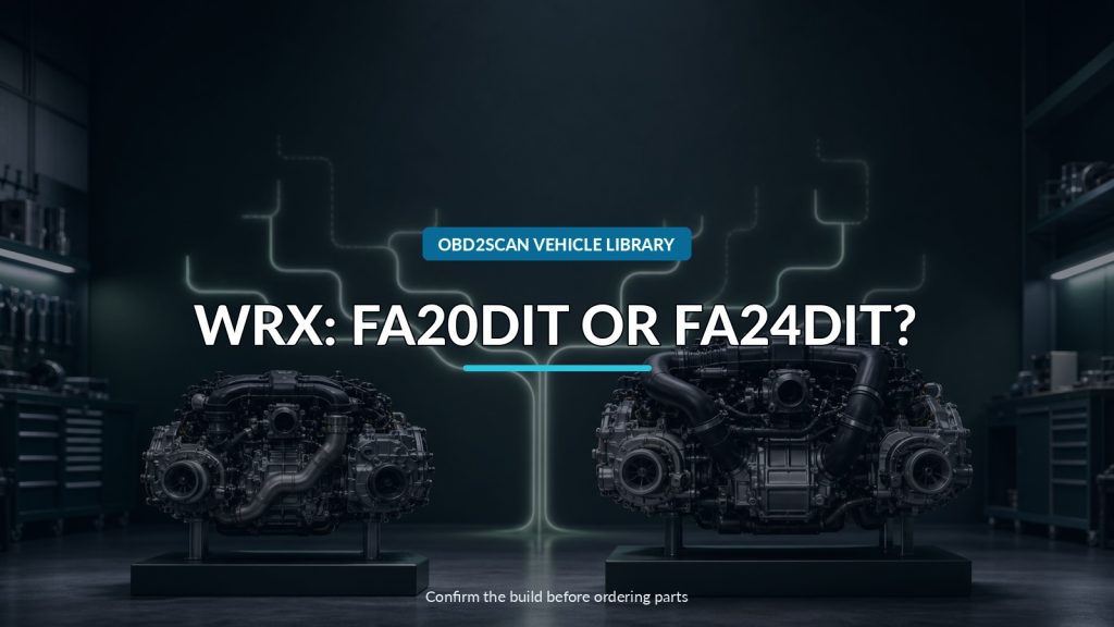 Subaru WRX FA20DIT vs. FA24DIT: Identify the Boxer Family