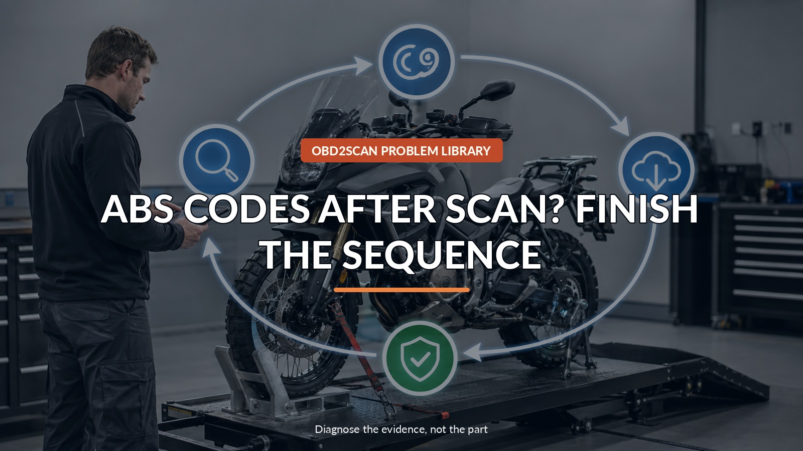 Abs Codes After Scan? Finish The Sequence — conceptual diagnostic scene