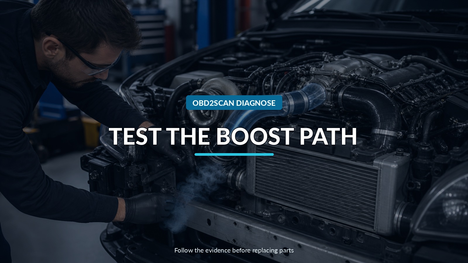 Test The Boost Path — conceptual diagnostic scene