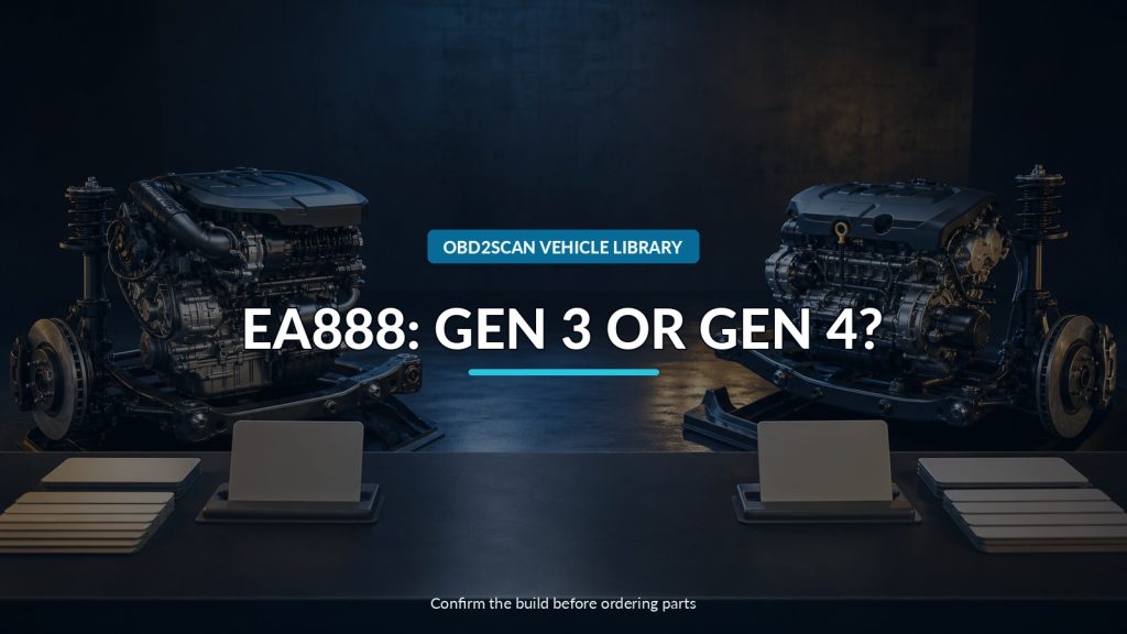 VW/Audi EA888 Gen 3 vs. Gen 4: Engine Code Beats Model-Year Guessing